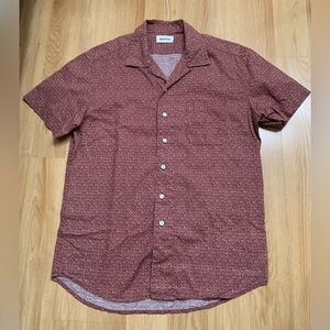 Taylor Stitch Hawthorne Shirt in Burgundy Trellis size 40